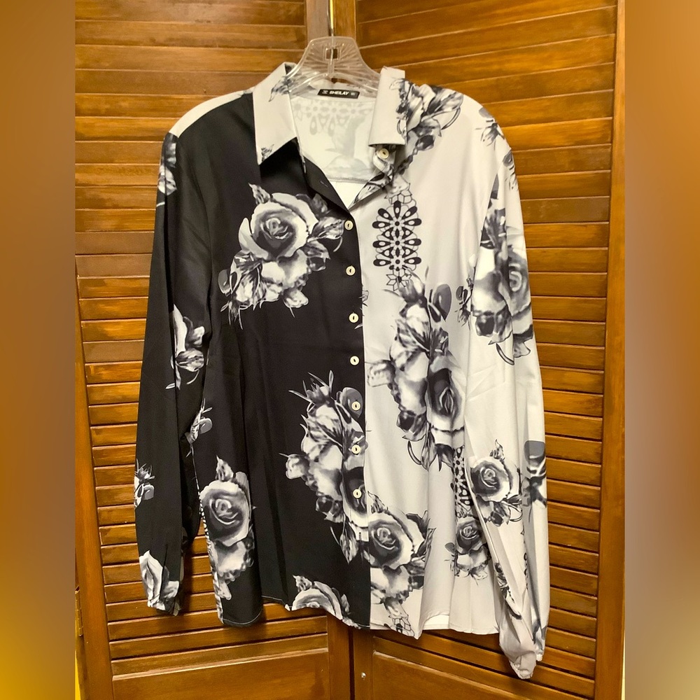 Sheilay large silky feel blouse